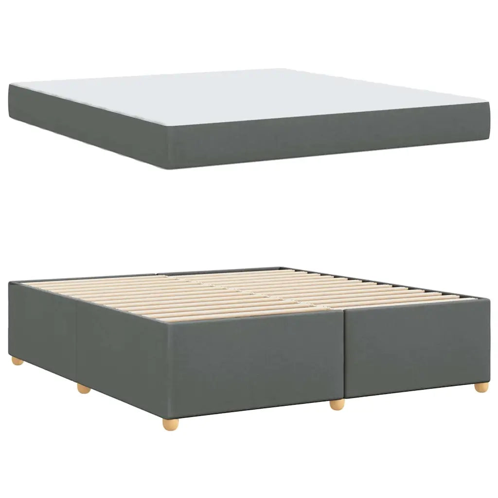 vidaXL Struttura del letto Grigio scuro 180 x 200 cm Tessuto