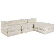 vidaXL Cuscino 4 pcs Crema 70 x 70 x 54 cm Poliestere