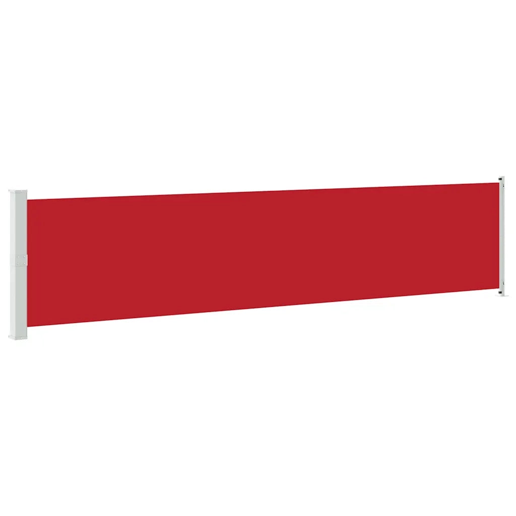 Tenda Laterale Retrattile per Patio 140x600 cm Rossa 313372