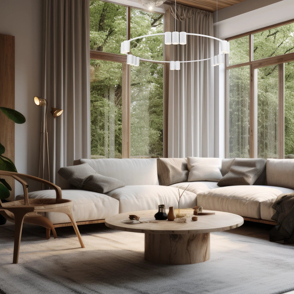 Lampadario Milagro Genesis bianco in alluminio Ø100 15xGU10