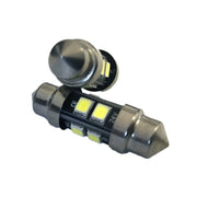 24V Lampada LED Siluro T11 C5W 31mm 8 SMD 2835 No Polarità 360° Bianco Freddo Durata Garantita
