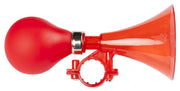 Campanello a trombetta rosso in plastica per bici bambino