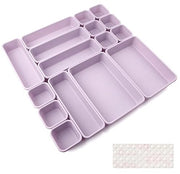 Set di distribuzione di cariche da 16 pezzi - Sistema di organizzazione personalizzabile con presa anti-slip per cucina, bagno e ufficio