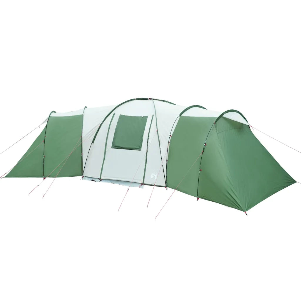 Tenda da Campeggio a Cupola per 12 Persone Verde Impermeabile 94346