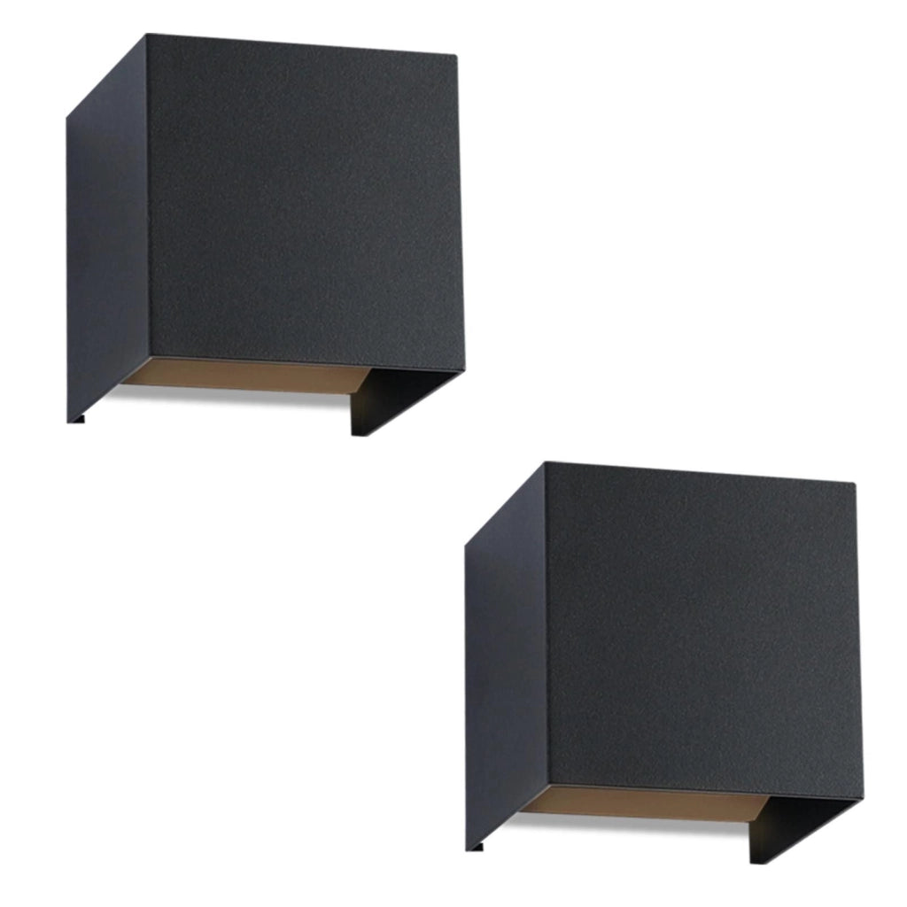 ZMH Applique da parete per esterni impermeabile IP65 con fascio regolabile verso l'alto o verso il basso 3W