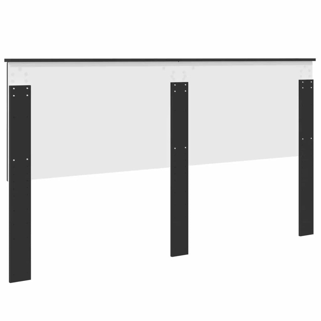 Testiera | Testata con Testiera | Testata Rovere Nero 180 cm Legno multistrato