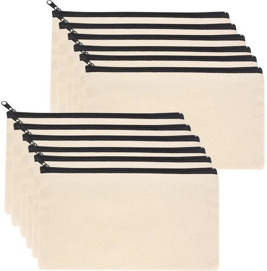 Borsa per stoffe, contenitore per toilette, borsa per cosmetici con cerniera, regalo per la sposa, borsa per trucco, piccolo contenitore da viaggio - 21 x 12 cm