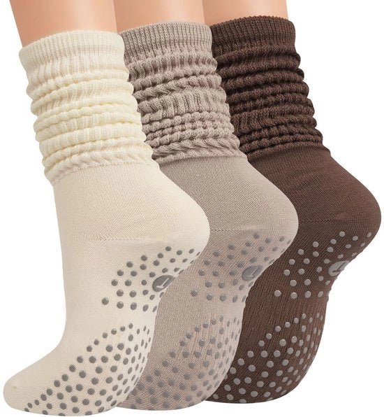 Sokkini yoga antiscivolo per donne e uomini - Sokkini antiscivolo per esercizi di yoga e pilates - Sokkini con presa per donne e uomini - Sokkini antiscivolo per lunghe calzature con presa
