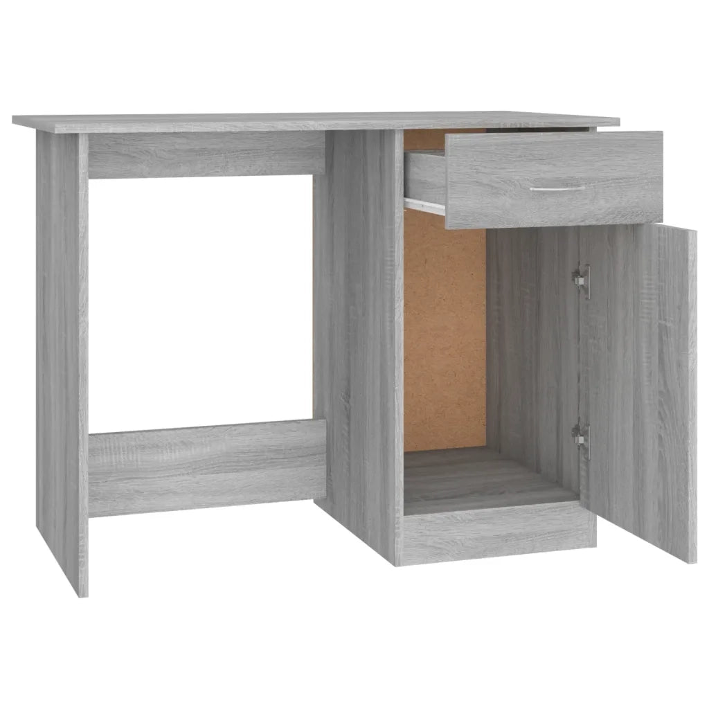 Scrivania Grigio Sonoma 100x50x76 cm in Legno Multistrato 815421