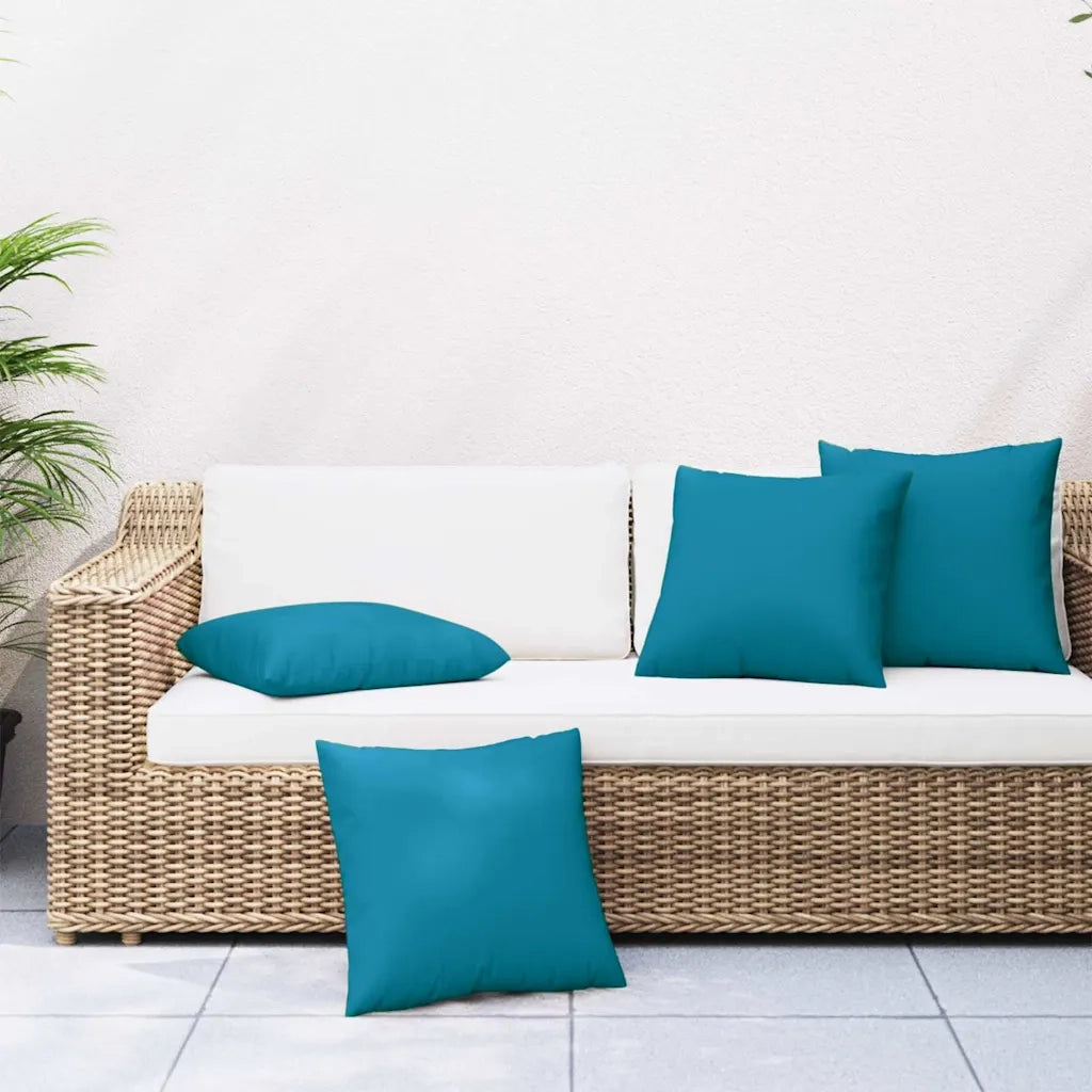Cuscini per divano 4 pz blu 50x50 cm in Tessuto 377766