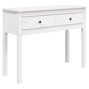 Tavolo Consolle | Tavolo d'Ingresso Bianco 100x35x75 cm in Legno Massello di Pino