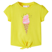 Maglietta da Bambina Gialla 140cod mxl 87329