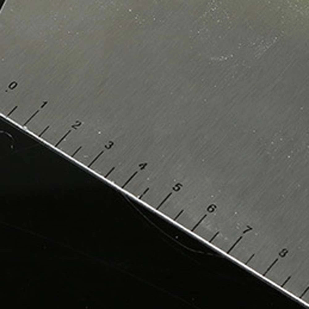 Trade Shop - Tagliapasta Pizza Multifunzione Spatola Rotondo In Acciaio Inox Con Righello -