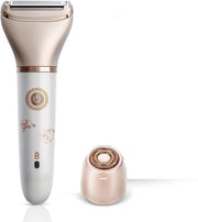 Scheerapparaat elettrico per donne - 2-in-1 scheerapparaat senza dolore per la rimozione del pelo sul viso, gambe e ascelle