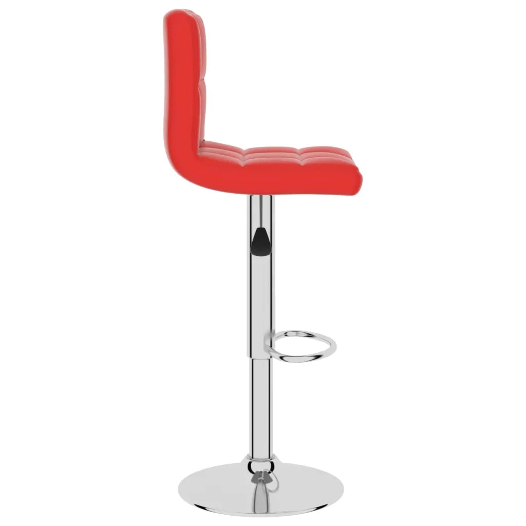 Sgabello da Bar Rosso in Similpelle
