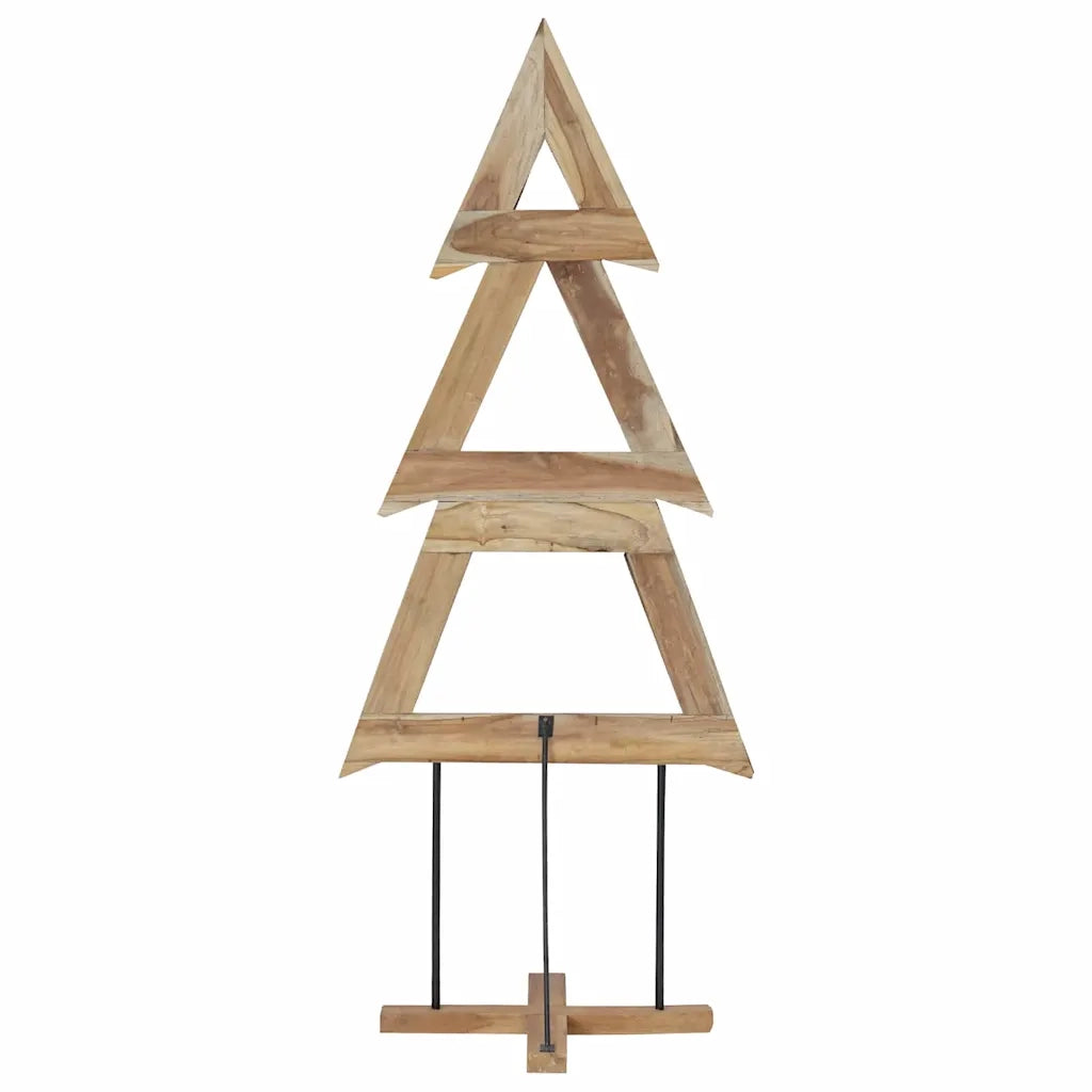 Albero di Natale Marrone 181 cm Legno massello di teak