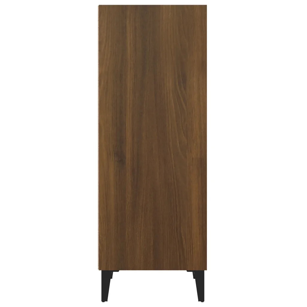 Credenza-Buffet-Armadio da cucina Rovere Marrone 34,5x32,5x90 cm in Legno Multistrato 865238