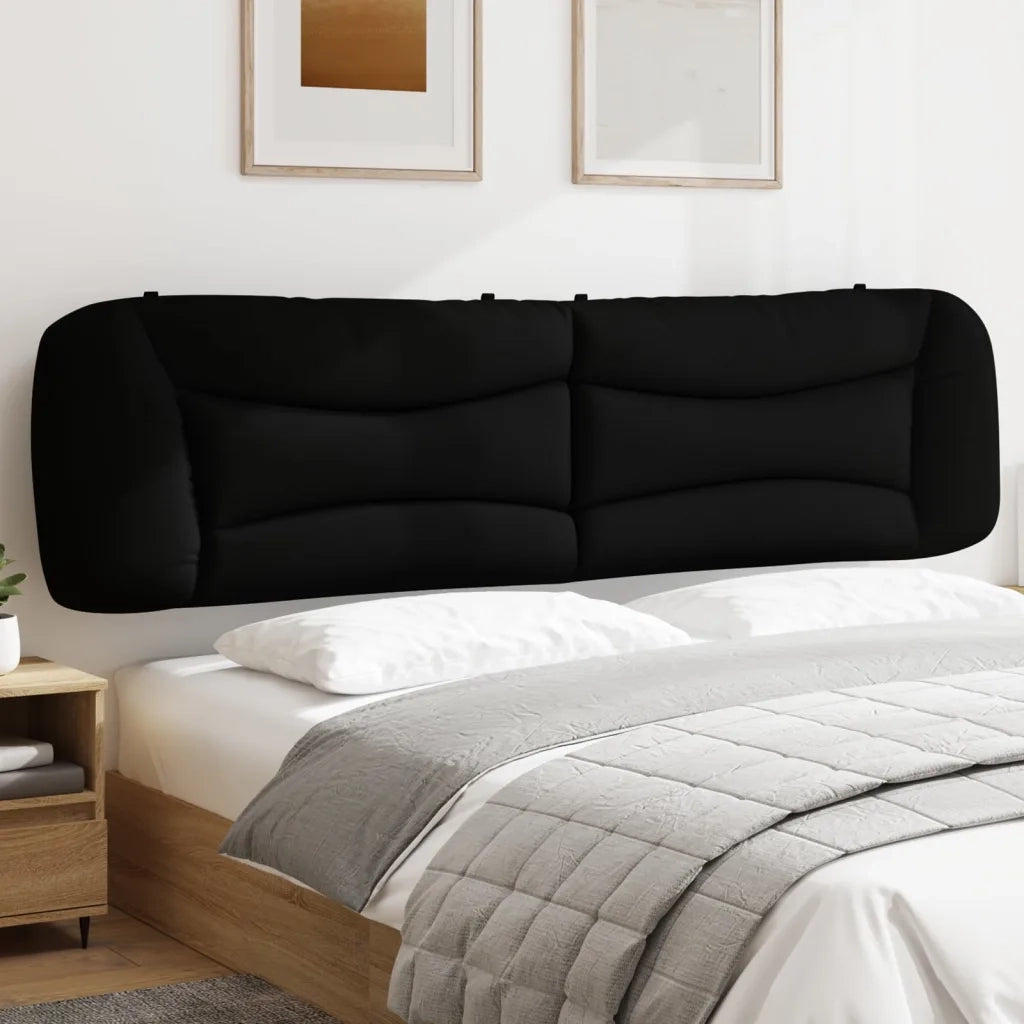 Cuscino Testiera Hvar Nero 200 cm in Tessuto CFW2280653