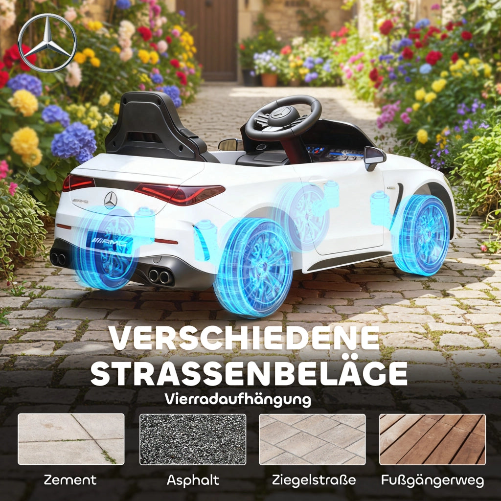 Auto elettrica per bambini Mercedes ¨C zephmum ¨C Bianco 12V