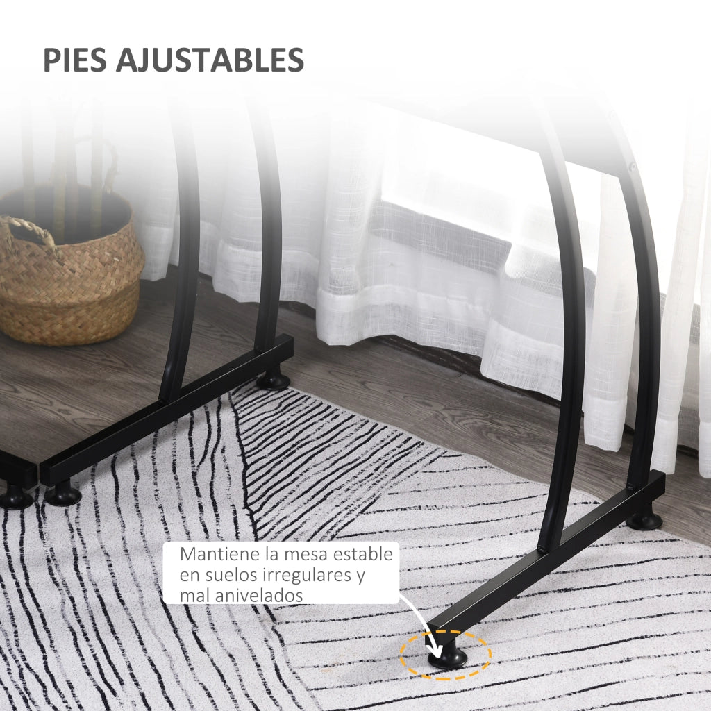 Scrivania angolare per ufficio ¨C zephmum ¨C nera 112.5x152x74 cm