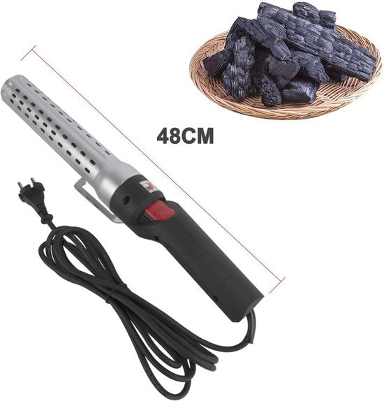 Aanstekker elettrico per barbecue e grill, temperatura massima 600 °C, per l'accelerazione rapida della accensione del carbone e del fuoco di legna