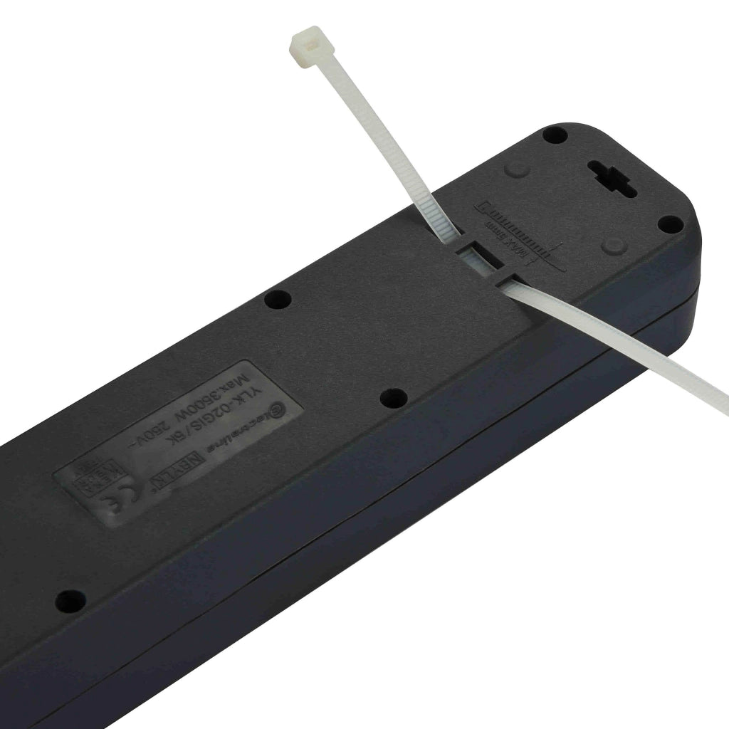 Multipresa 4P Bip Schuko e Interr Nero FIG.8