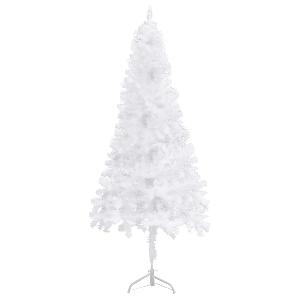 Albero di Natale Artificiale-Albero Natalizio ad Angolo Bianco 240 cm PVC