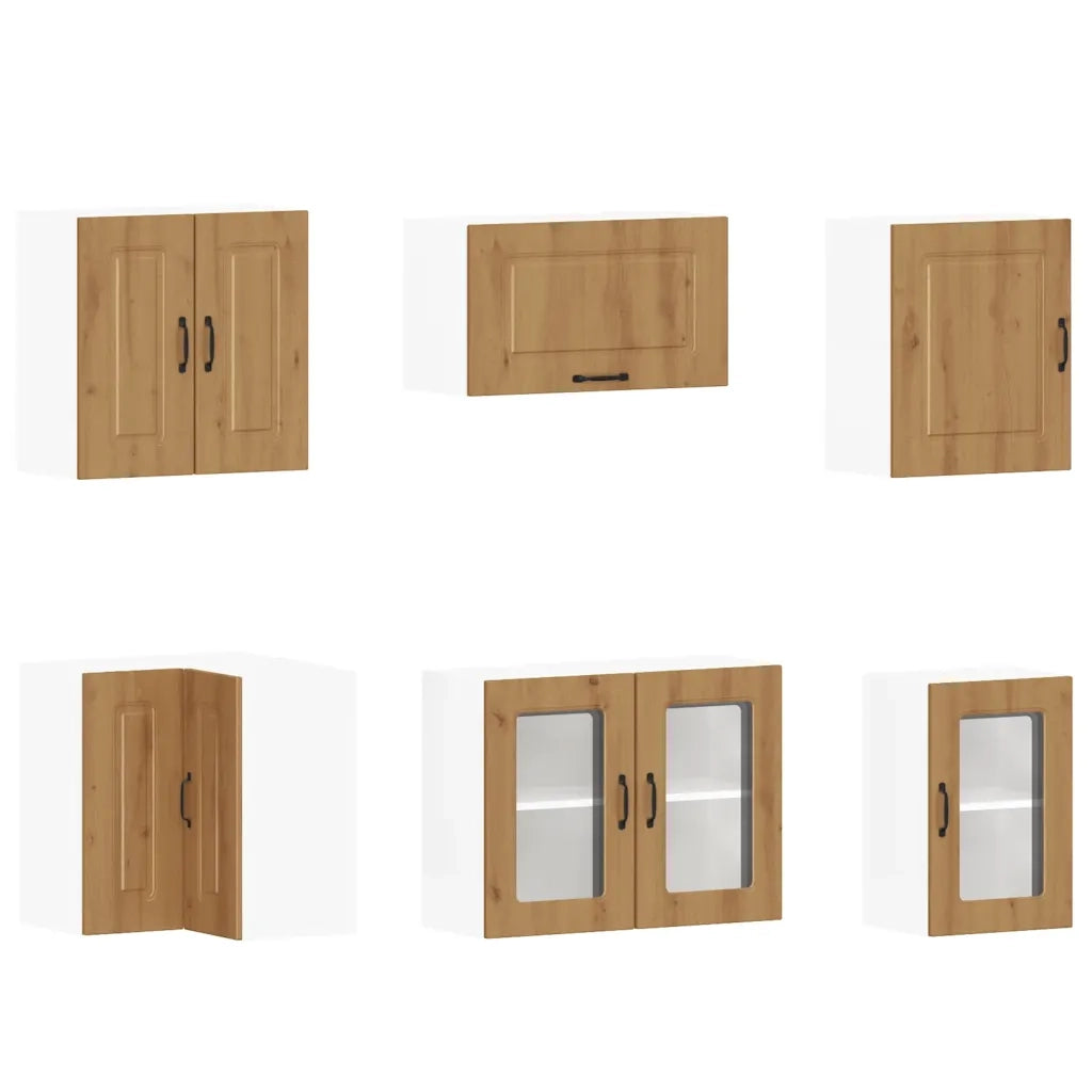 Set Mobili da Cucina 11 pz Kalmar Rovere Artigianale Truciolato 3314920