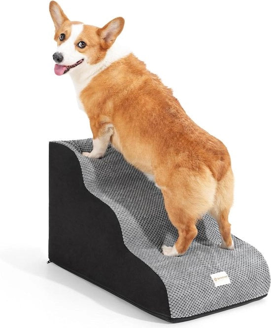 Trappola per cani 40 cm impermeabile lavabile - piccoli cani - 3 gradini con gomma antiscivolo - trappola per animali per gatti feriti
