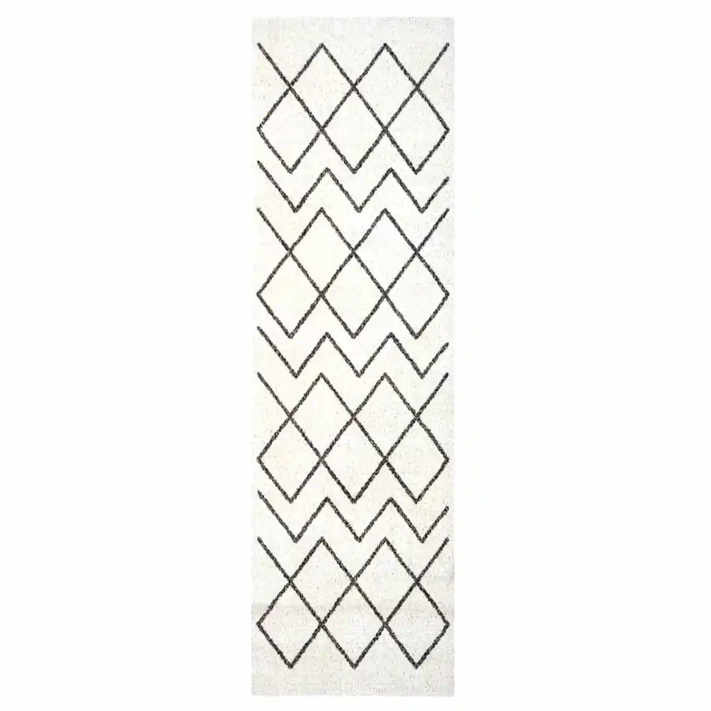 Tappeto da Cucina Bianco 150 x 45 cm Velluto 42013423