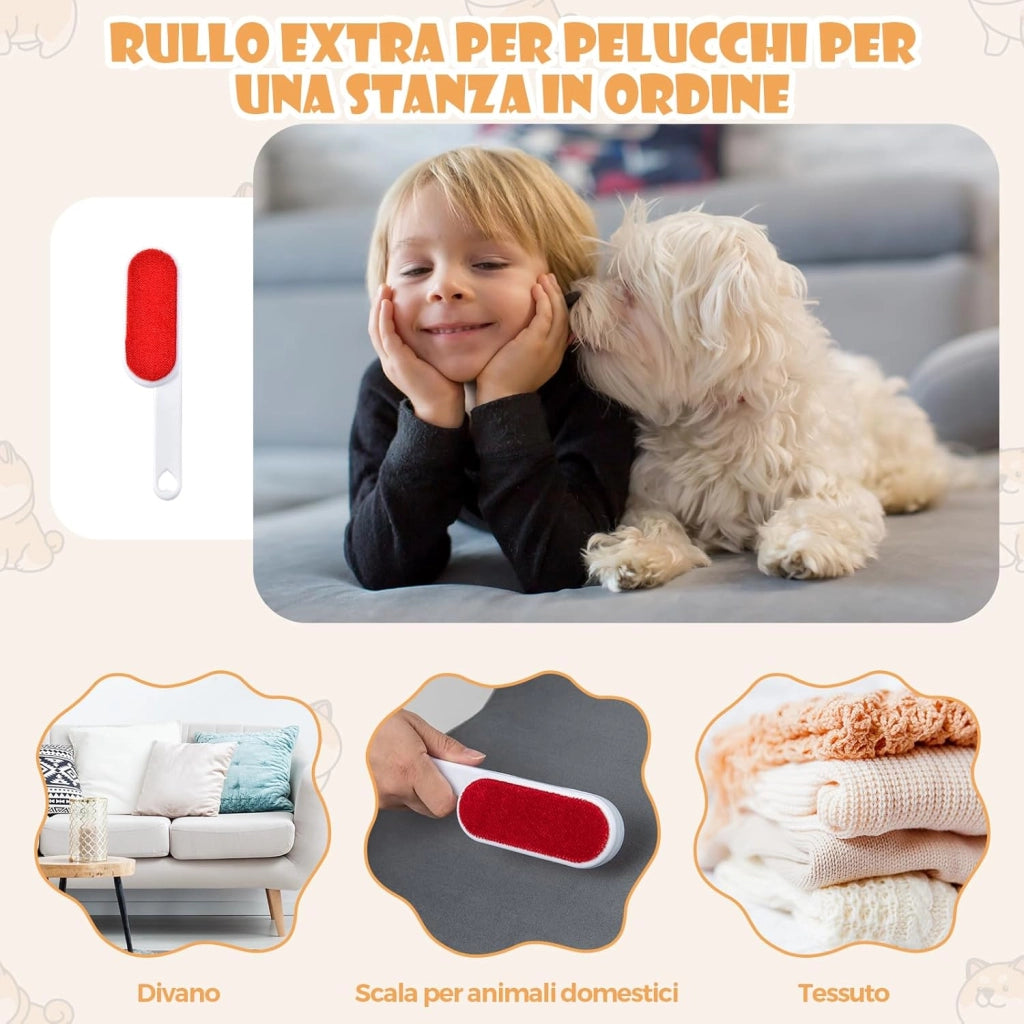 Scale per Cani in Schiuma a 3 Livelli, Rampe Scale per Animali 2 in 1 per Letti e Divani, Gradini per Animali Infortunati e Anziani con Base Antiscivolo, Copertura Lavabile e Rullo Adesivo