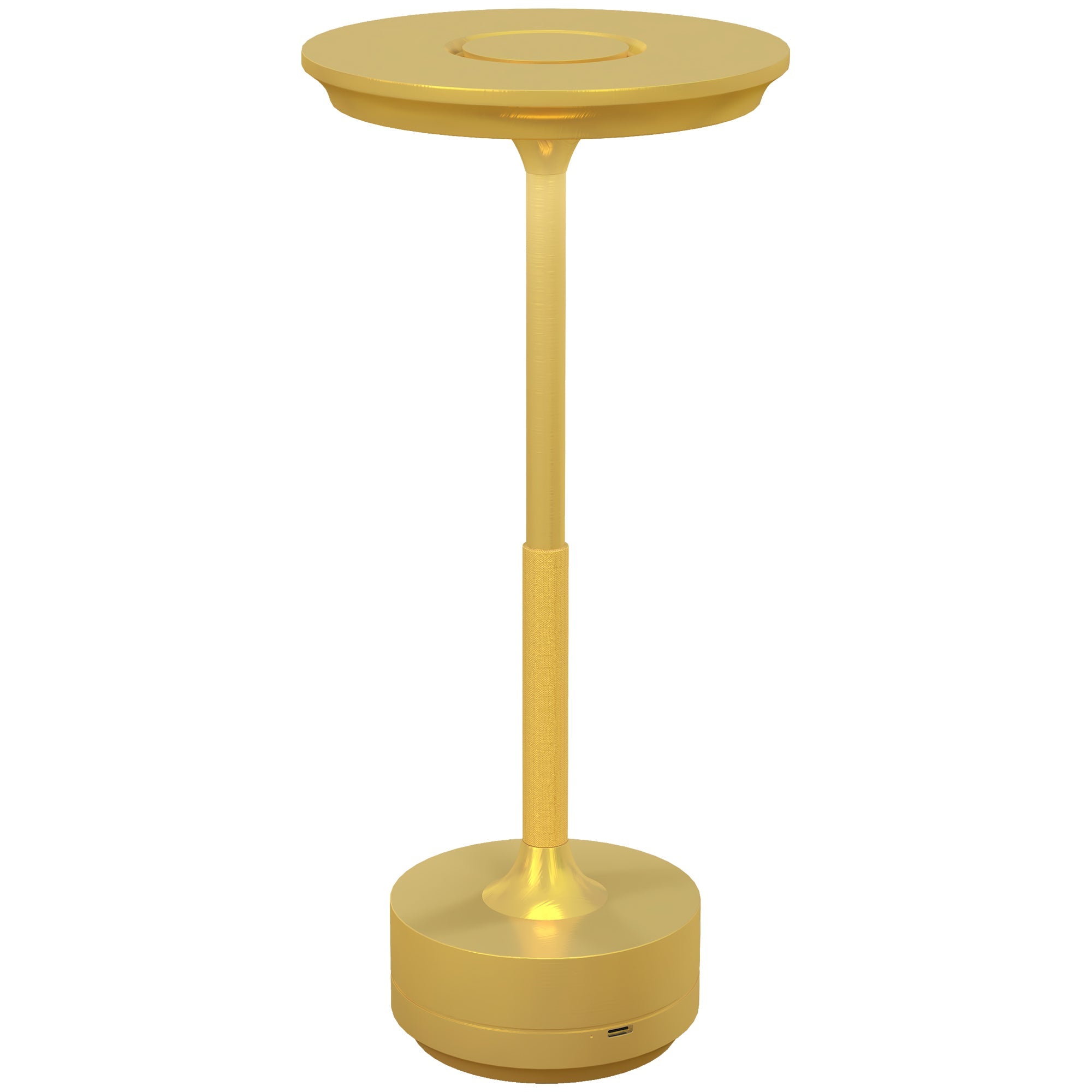 Lampada da Tavolo a LED Senza Filo Touch Ø13x28,5 cm Batteria Ricaricabile Oro