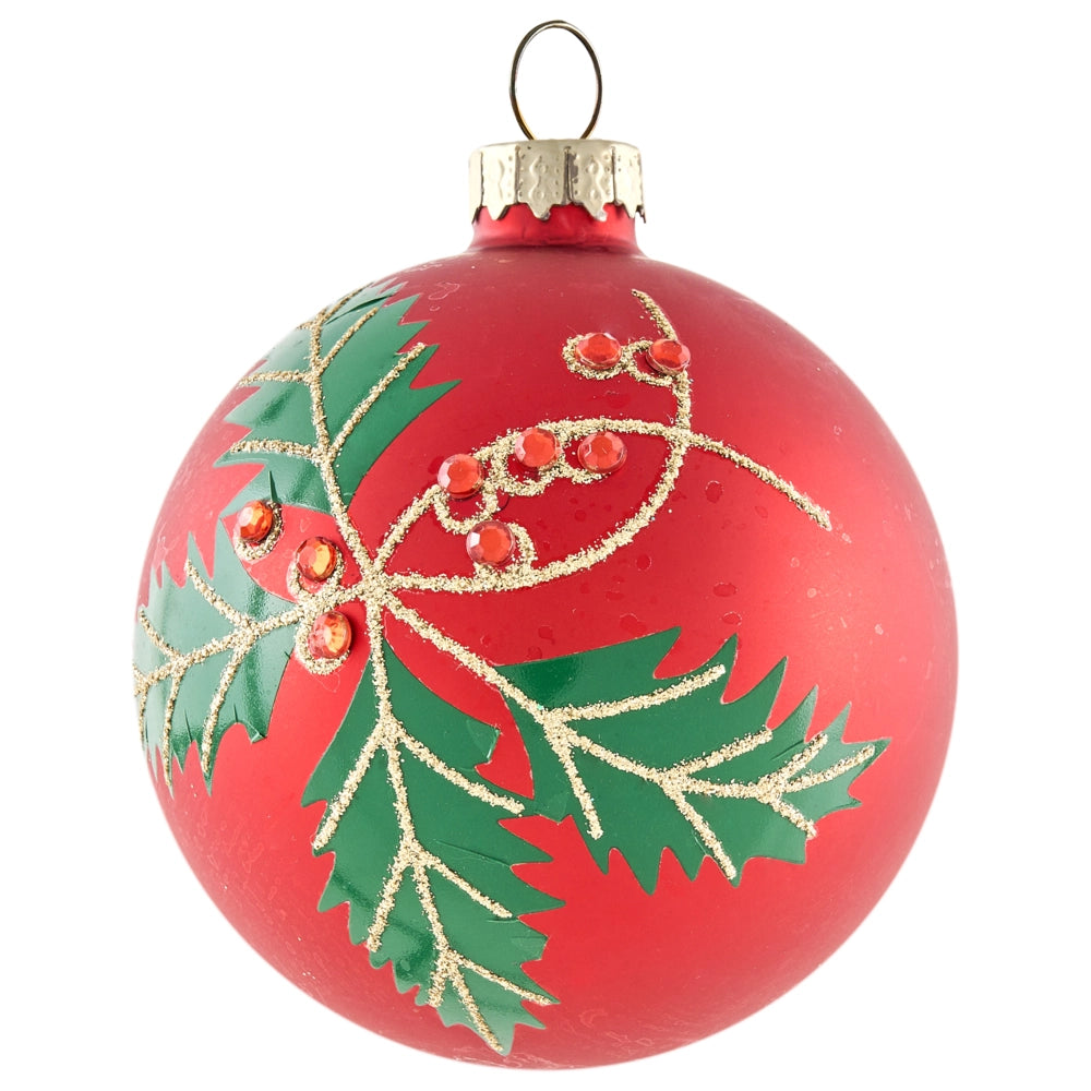 Set di 70 palline di Natale in vetro rosso e verde da appendere all'albero di Natale in stile tradizionale glamour rosso e verde
