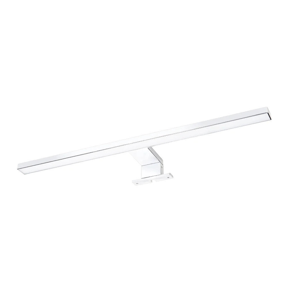 Trade Shop - Applique Lampada Led Per Specchio Bagno Con Doppia Istallazione 7w Luce 4000k Ip44 500p - Argento