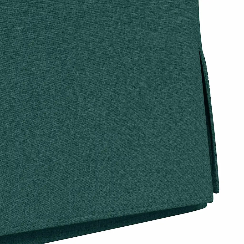 Sedie da pranzo 2 pcs Verde scuro 57 x 67 x 98 cm Tessuto 42017921