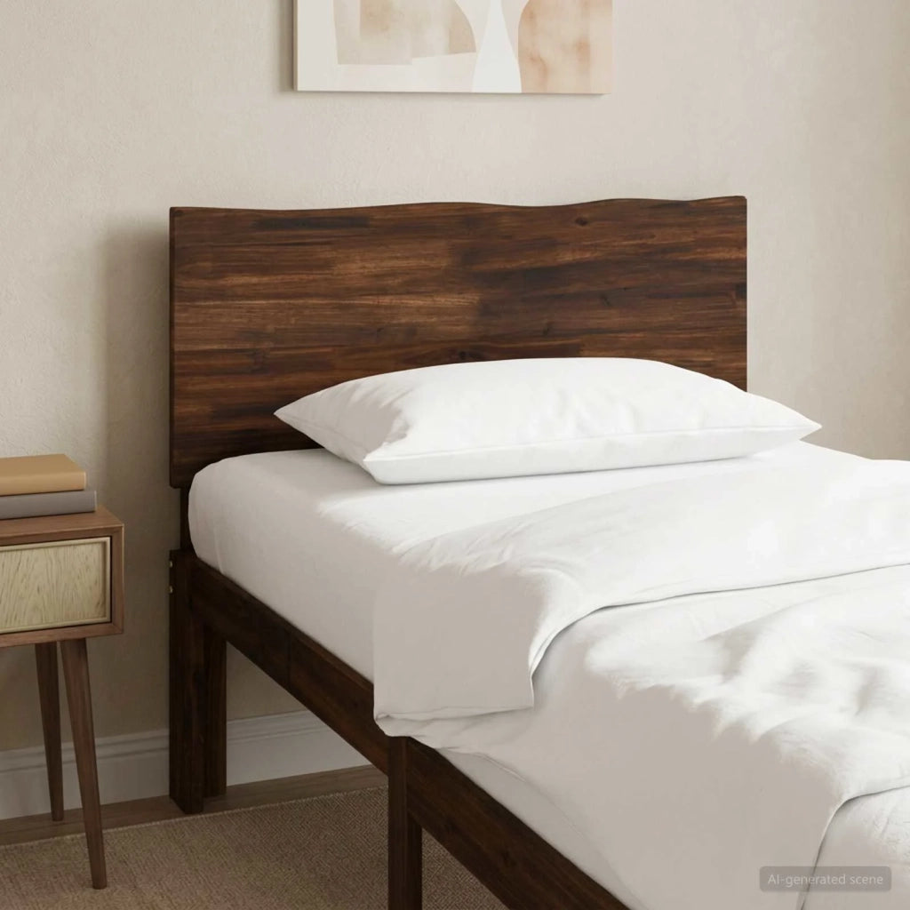Testiera con bordo vivo ROSTOCK Marrone Scuro 80 cm 903239