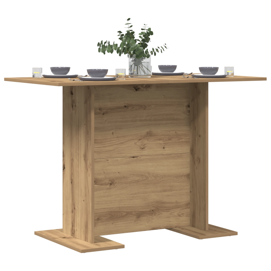 Tavolo da pranzo  in rovere artigianale 110x60x75 cm in legno ingegnerizzato