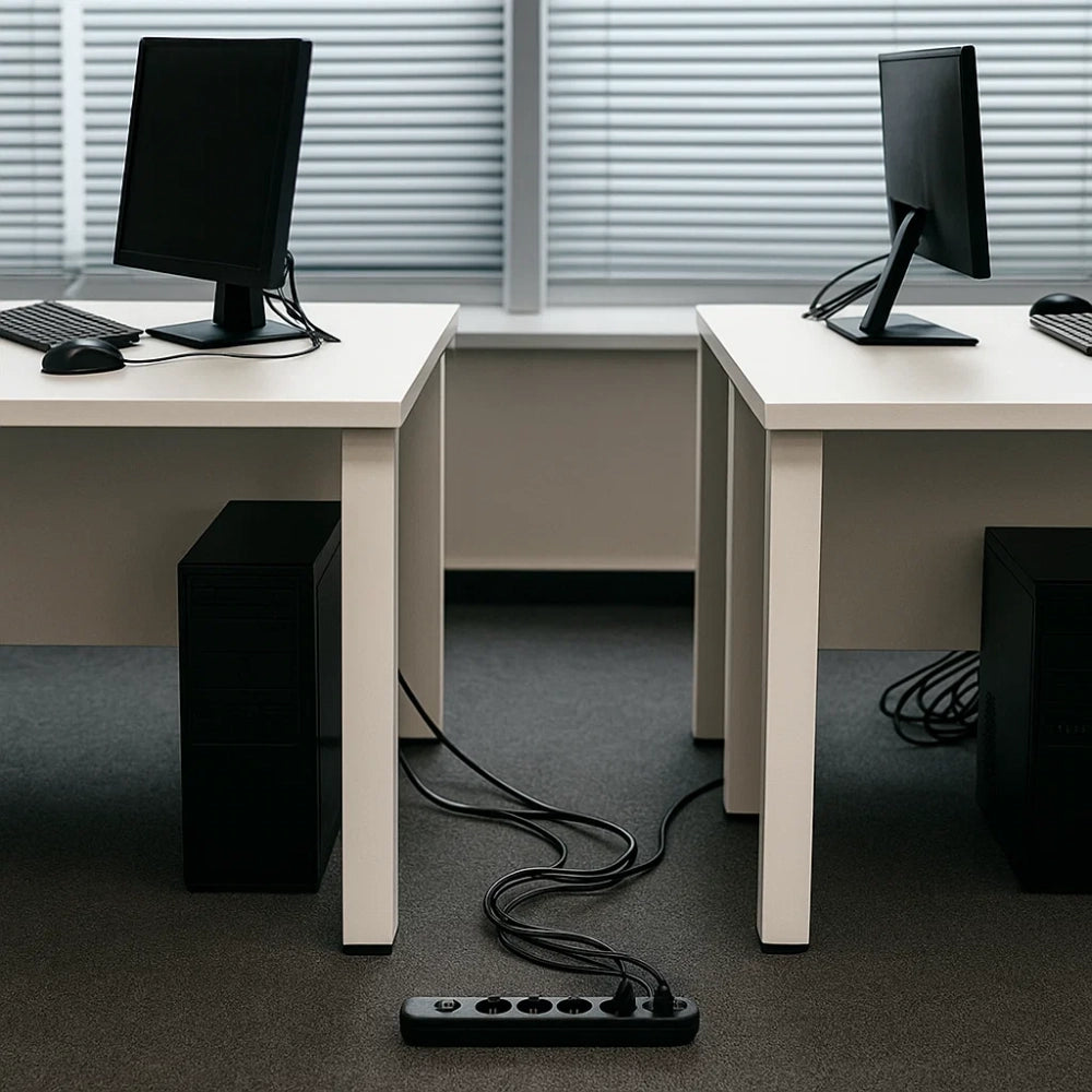 Ecova 30098x multipresa 6 uscite universali con interruttore cavo 1,5m nero 3500w