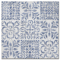 Quadro in legno blu quadro cm 80x80xh3,5