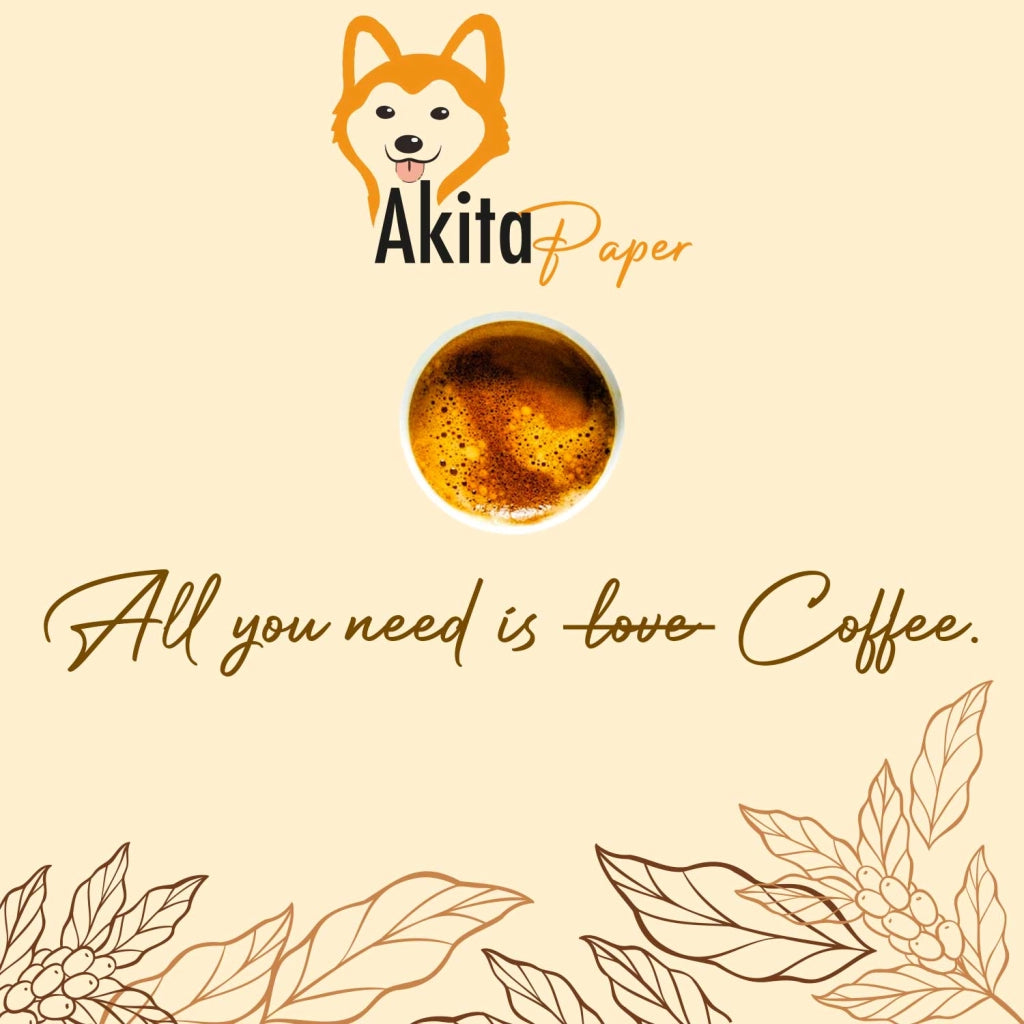 Akitaink 300 Bicchierini Caffe Carta 75ml Compostabili