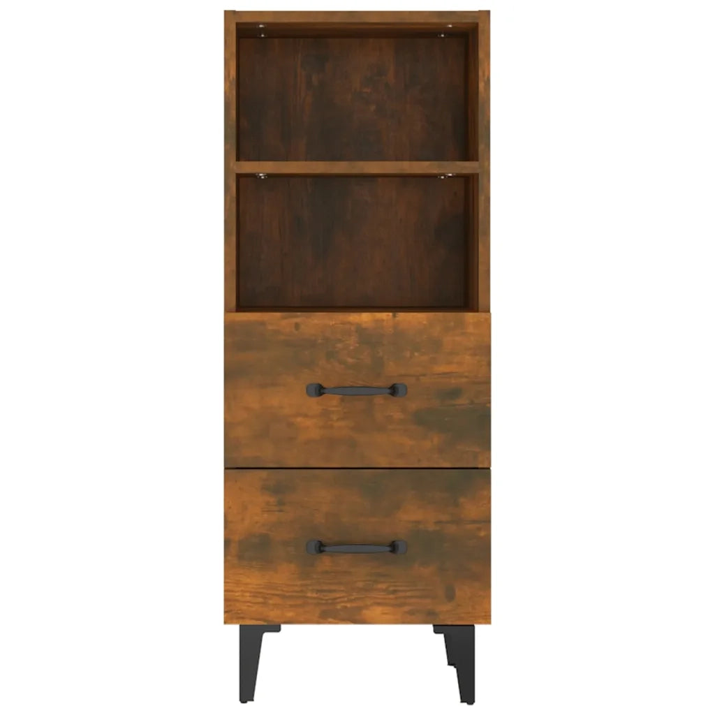 Credenza-Buffet-Armadio da cucina Rovere Fumo 34,5x34x90 cm in Legno Multistrato 206238