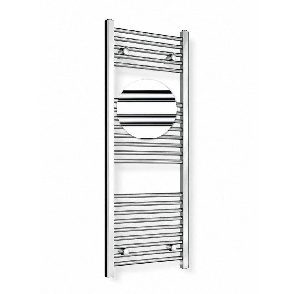 Termoarredo bagno cromato in acciaio per scaldasalviette a muro *** misure h1120xl450xi400 21 tubi, pezzi 1