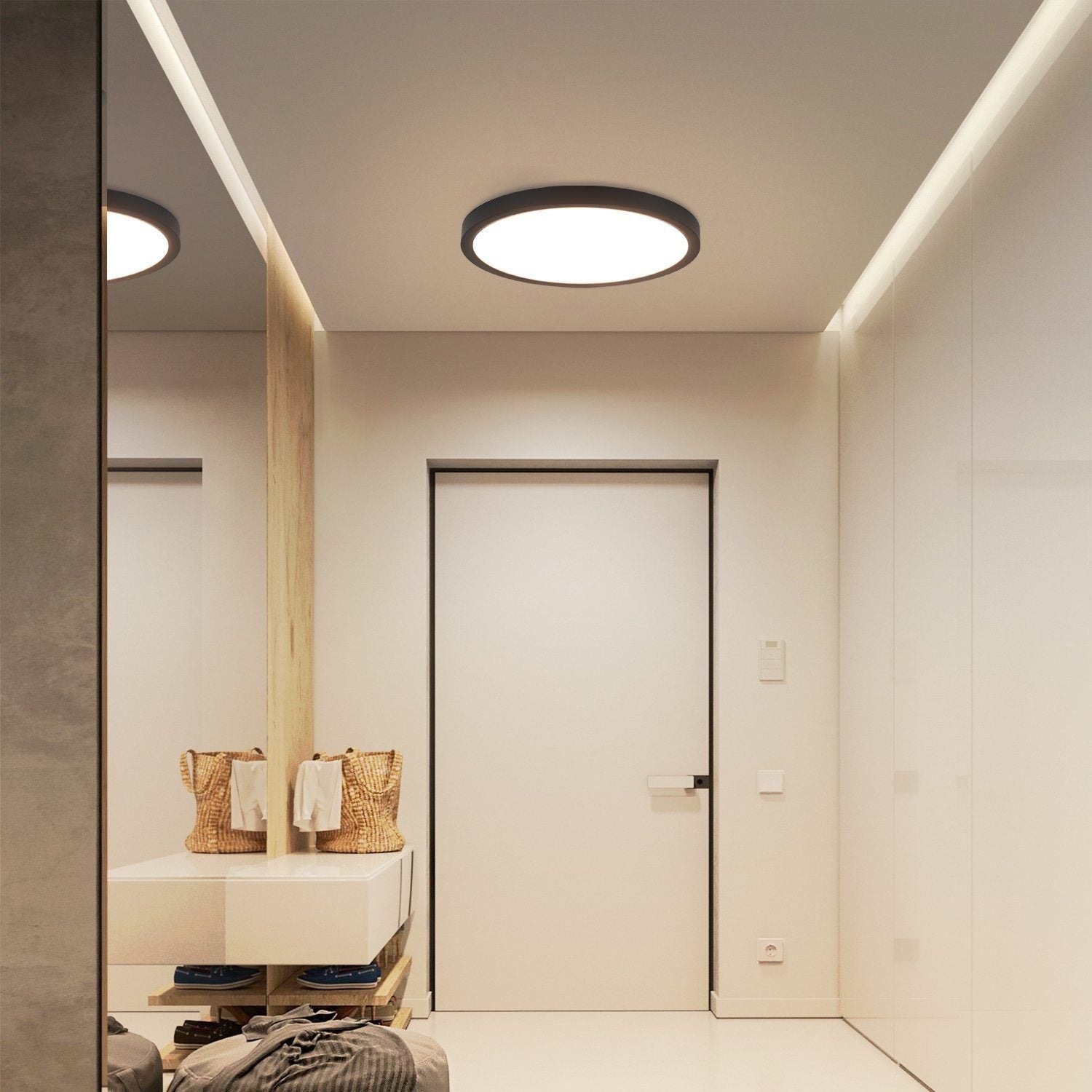 ZMH Lampada da soffitto a LED IP44 per soggiorno e corridoio - Illuminazione