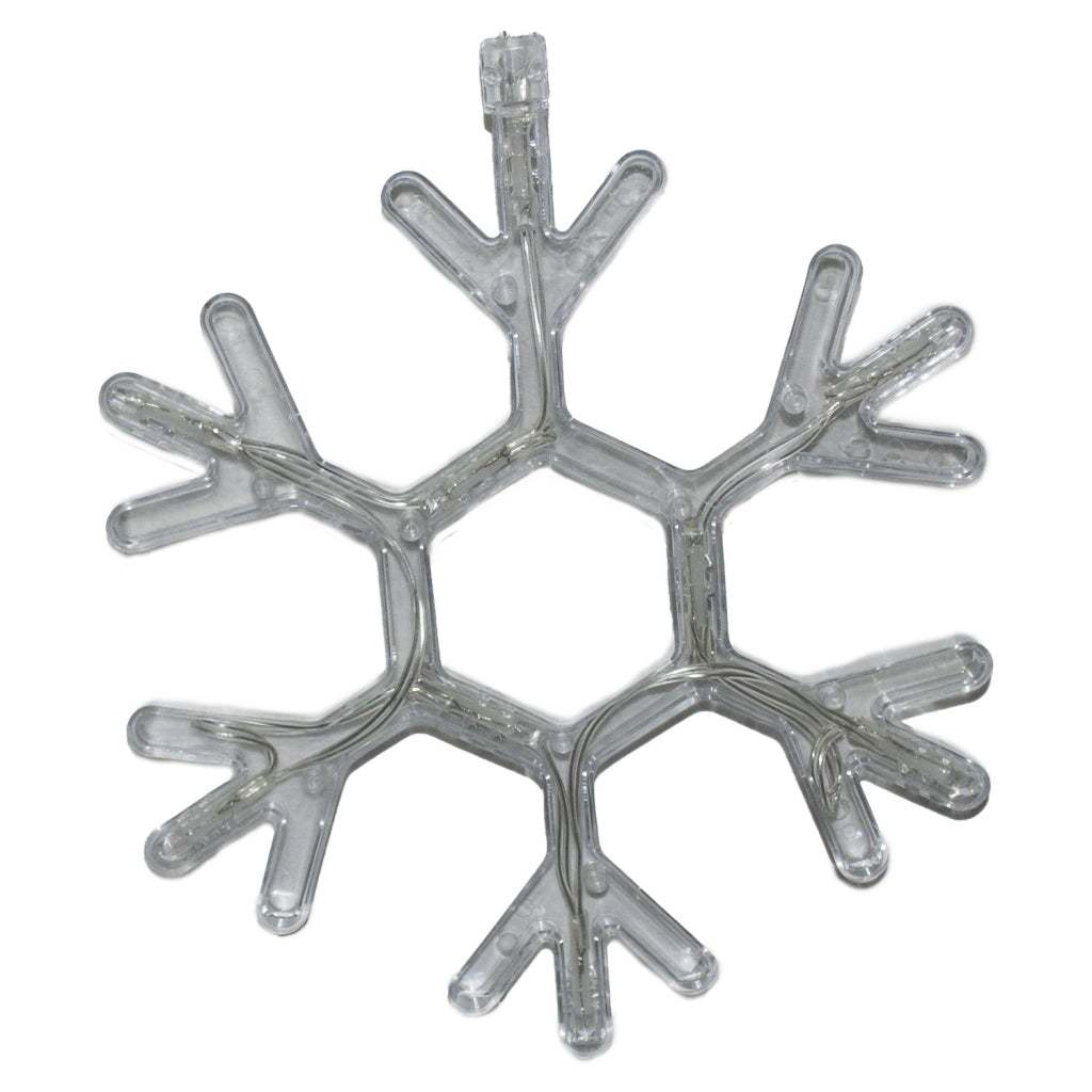 LUCE DECORAZIONE NATALIZIA 9 LED FIOCCO DI NEVE