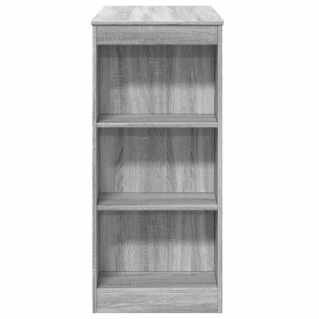 Tavolo Bar con Rastrelliera Grigio 95x47x103,5 cm Multistrato