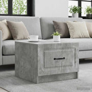 Tavolino da salotto con cassetto Grigio Cemento 49 x 50 x 37 cm 895888
