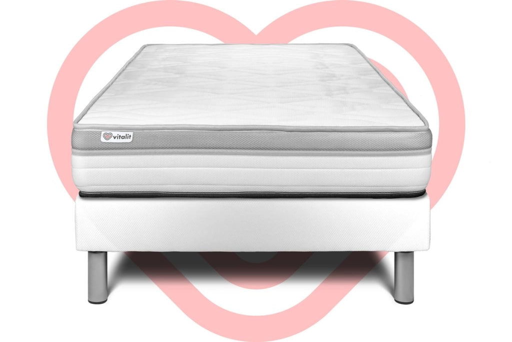 Letto con materasso VITAL RELAX 120 x 200 cm Rete kit Bianco