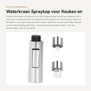 Spruzzatore da cucina e bagno in ABS con finitura galvanica