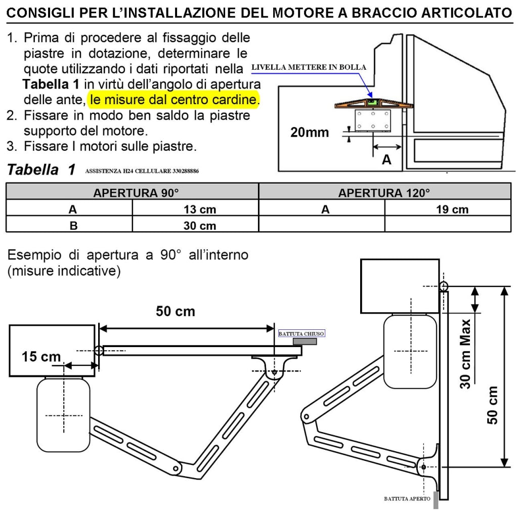 Cancello Automatico Kit Motori a Braccio Articolato 24 V 2 Ante da 1 a 2,5 MT Centrale 220/24 V Selettore 5 Radiocomandi Faro 2 Fotocellule 2 Paline Accendiluci
