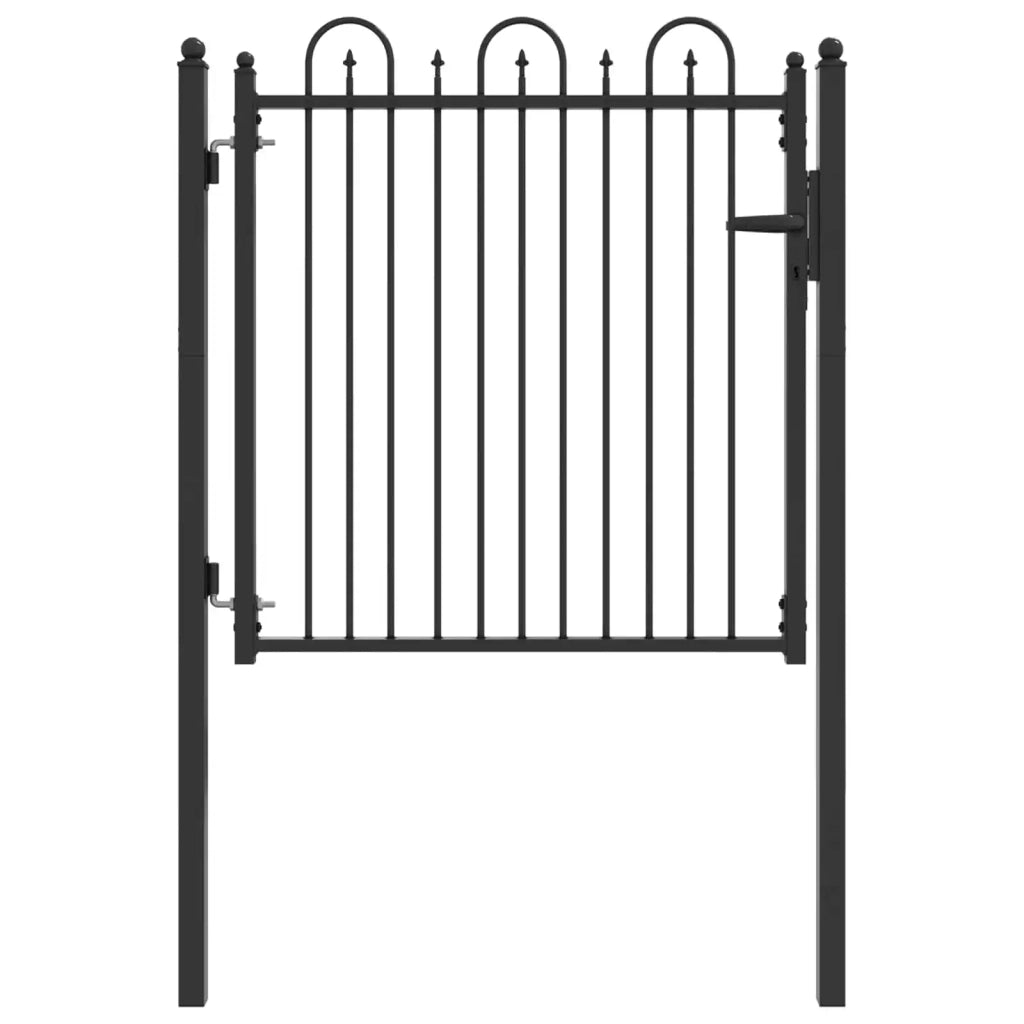 Cancello per recinzione HORST 100 x 100 cm Metallo Nero 42034054
